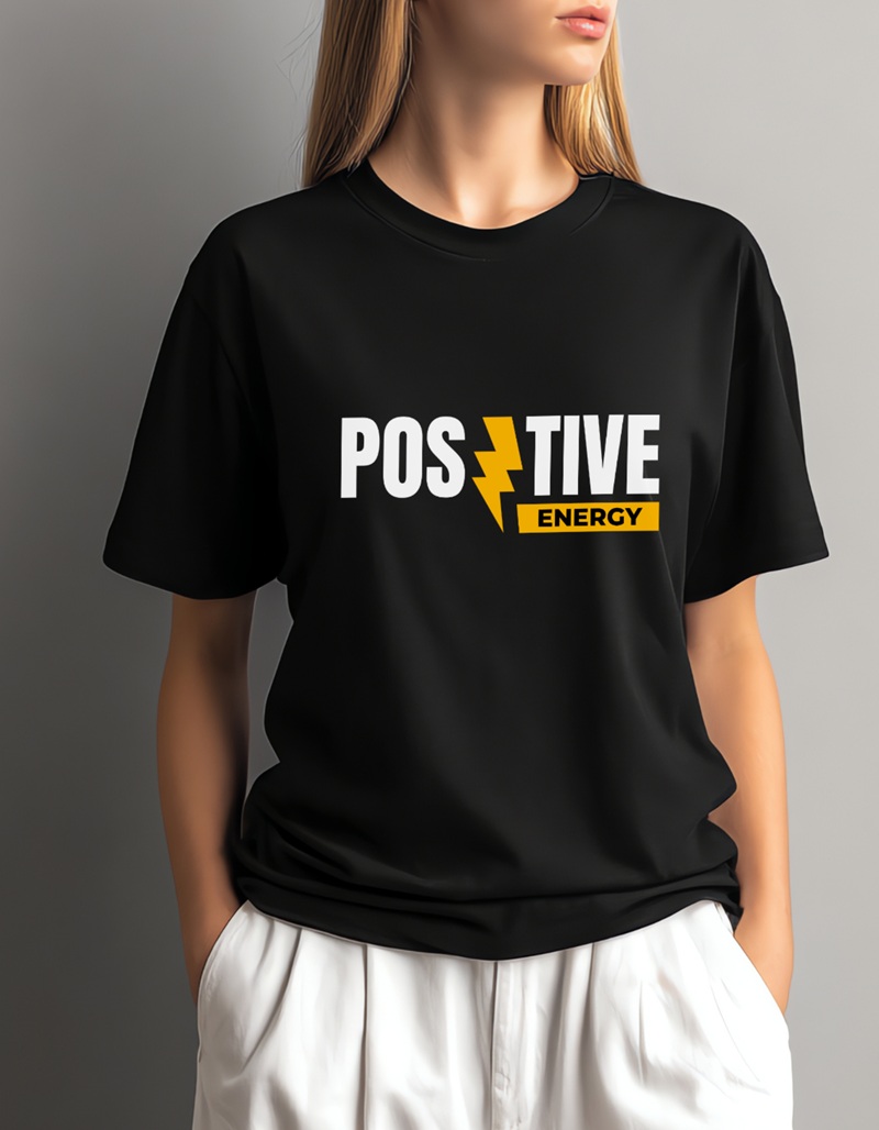 Positive Energy Black Female tee